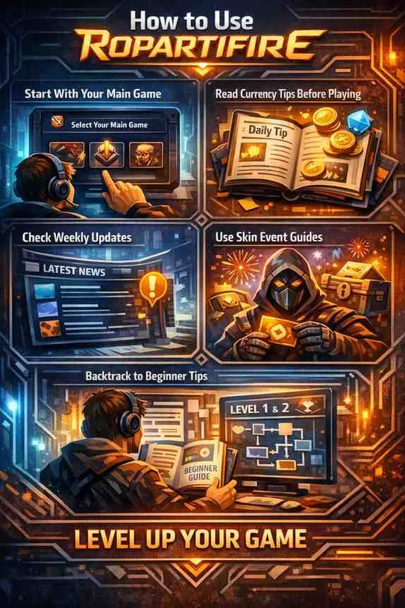 Step by step guide on how to use Ropartifire app for rewards tips and game strategies