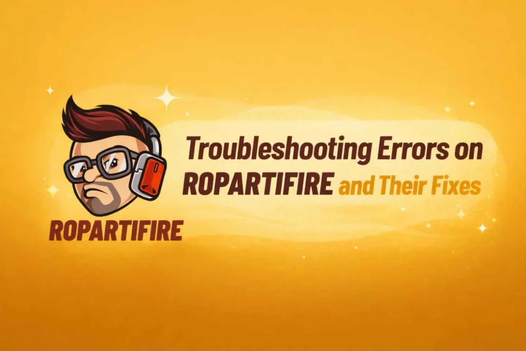 Troubleshooting errors on Ropartifire and their fixes
