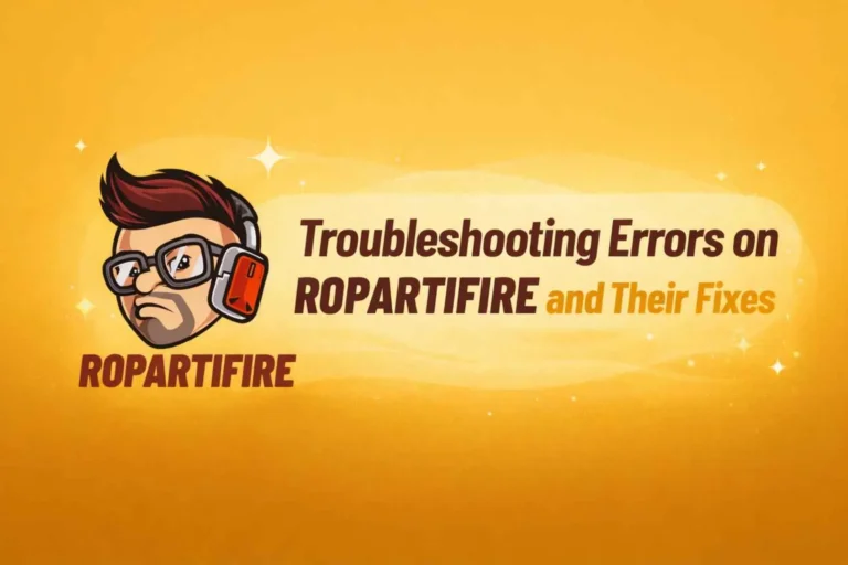 Troubleshooting errors on Ropartifire and their fixes